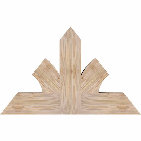Ekena Millwork Richland Smooth Timber Gable Bracket, Douglas Fir, 36"W x 23"H x 3 1/2"D x 5 1/2"F, 15/12 Pitch GBW036X23X0406RIC00SDF